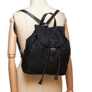 Authentic Prada Nylon Quilted Backpack